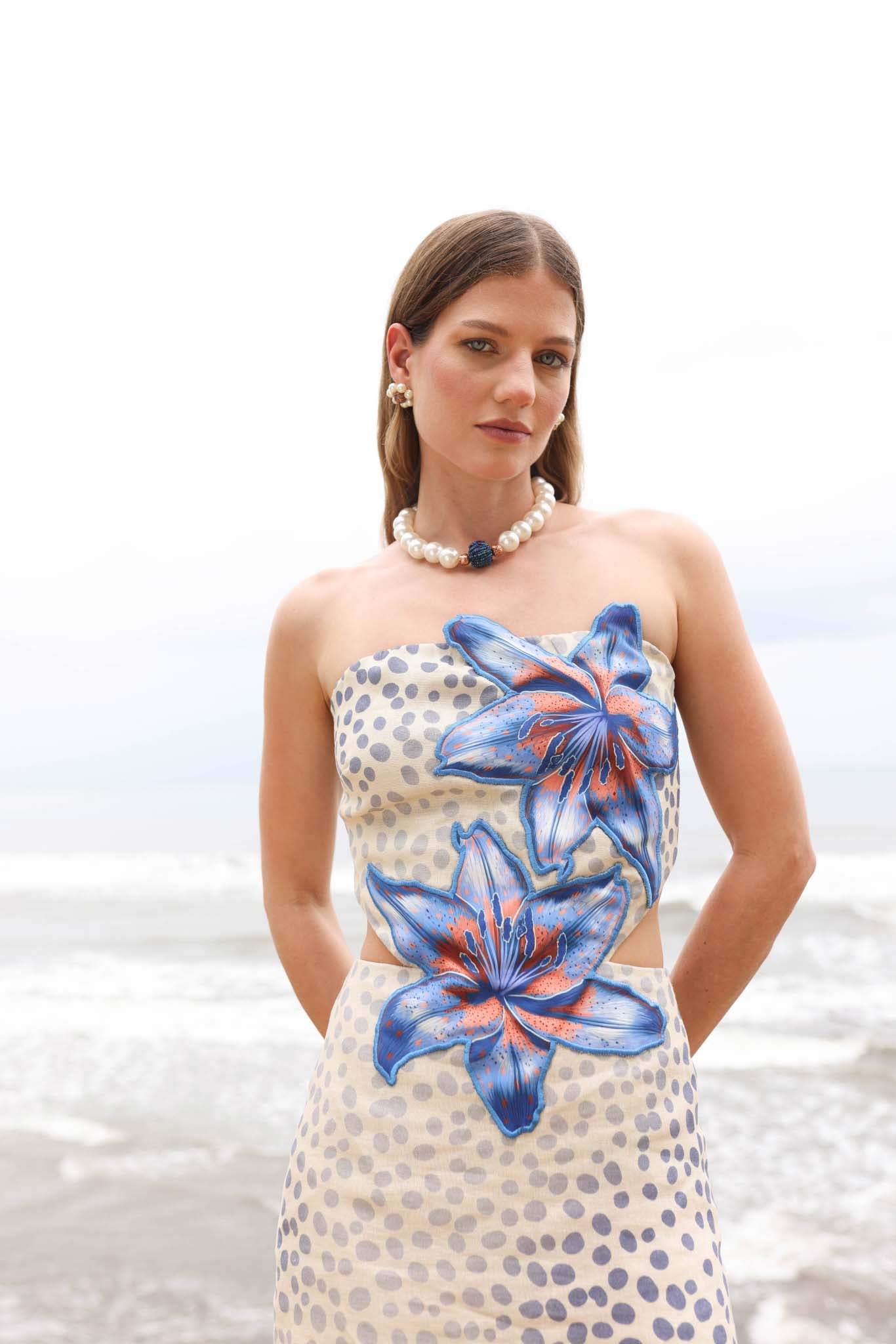 Vestido Polka Lirios