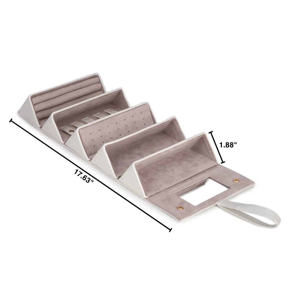 Leah 5 Eyewear & Jewelry Case Pearl White