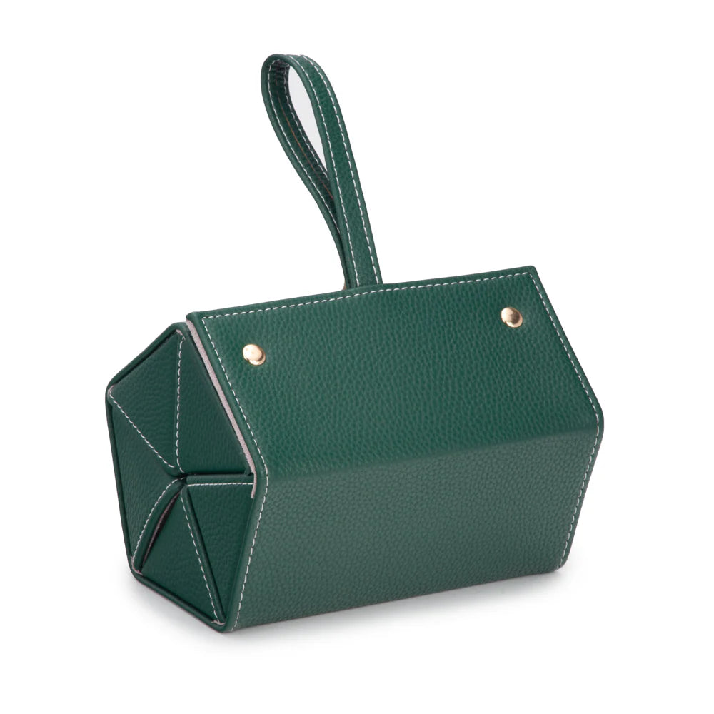 Leah 5 Eyewear & Jewelry Case Green