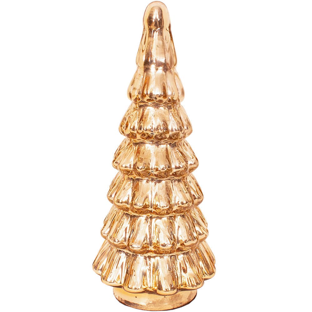 Christmas Tree Forest 6" x 12" H - Mercury Gold