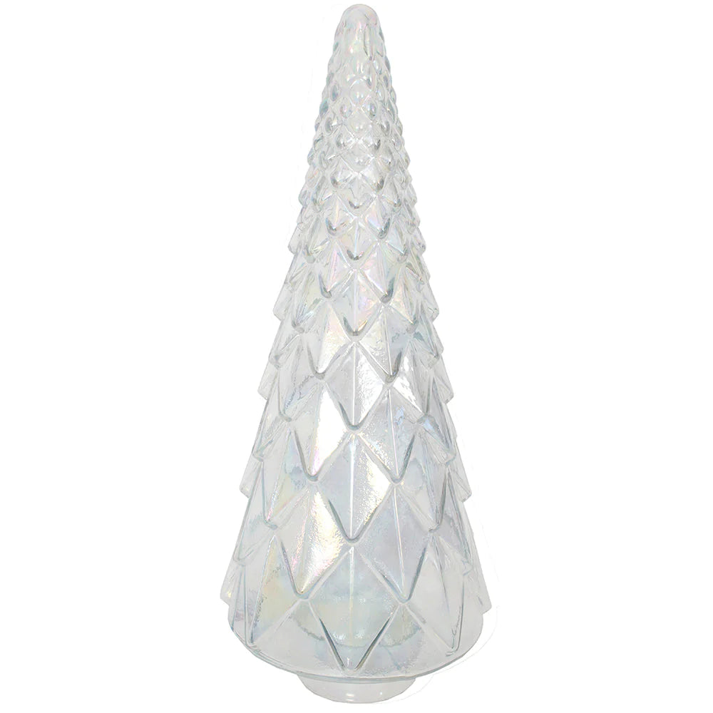Christmas Tree Faceted 7" x 18" H - Luster