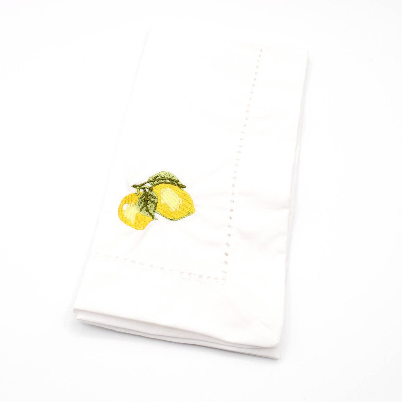 Embroidered Dinner Napkin Lemon
