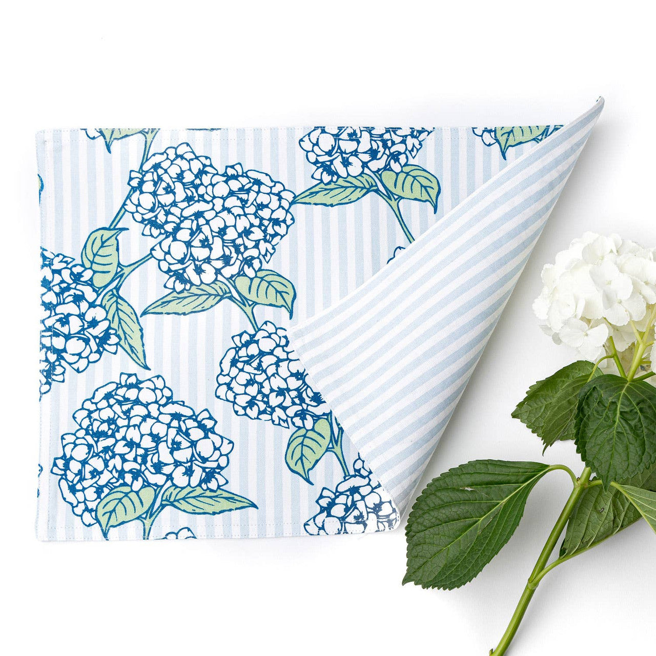 Reversible Placemat Hydrangea Stem