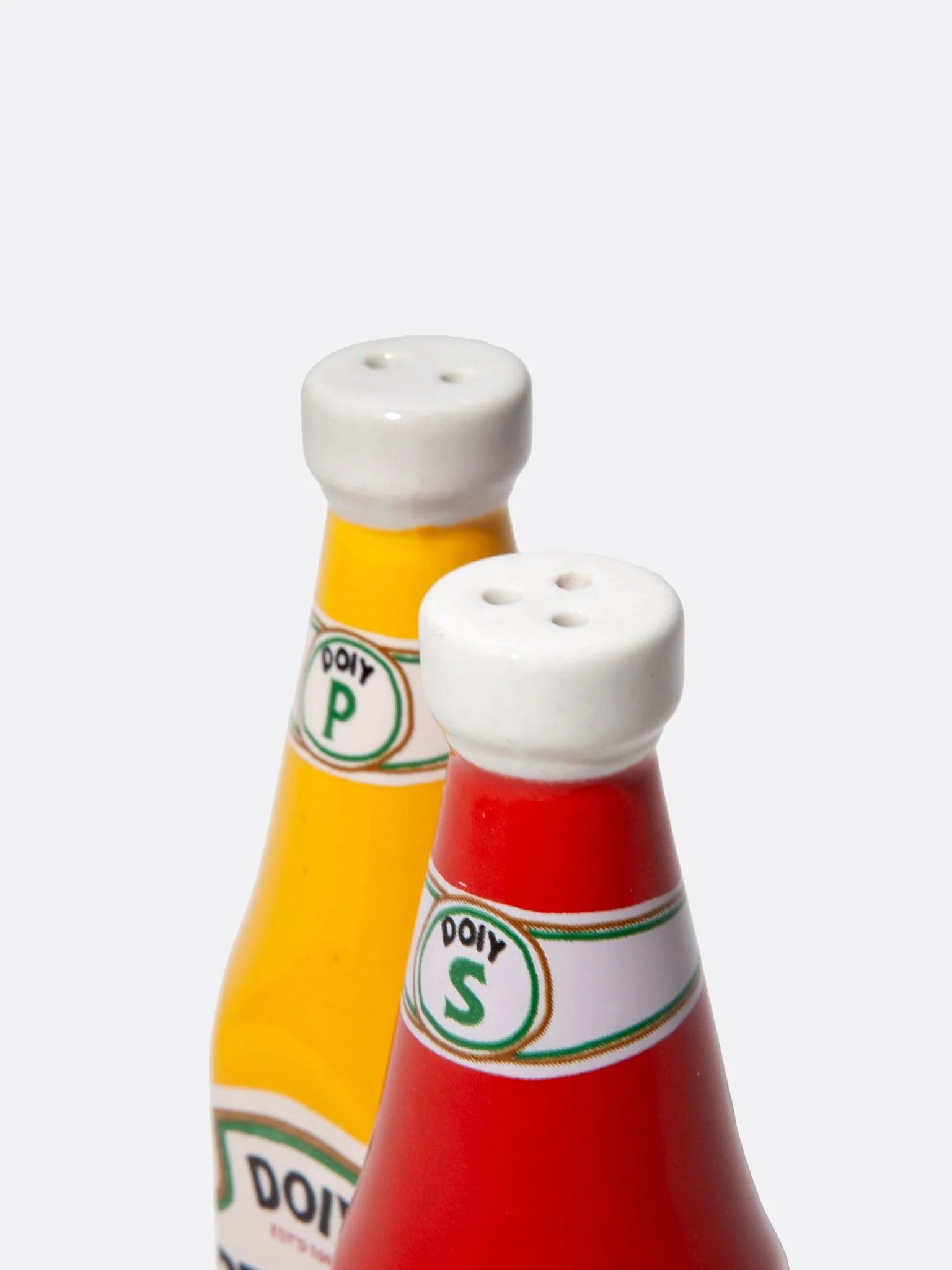 Corner Shop Salt and Pepper Shakers Ketchup&Mustard