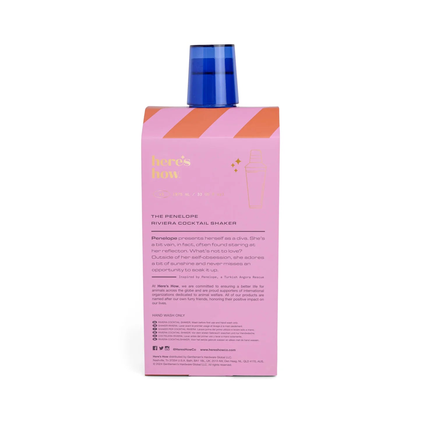 The Penelope Cocktail Shaker Cobalt