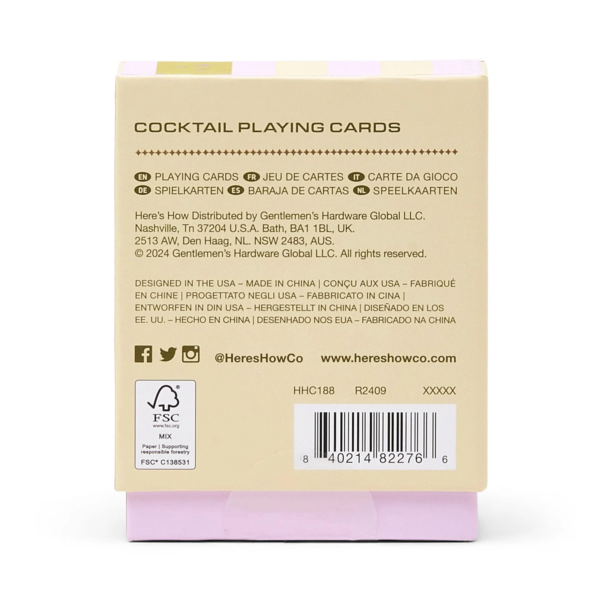 Cocktail Playing Cards