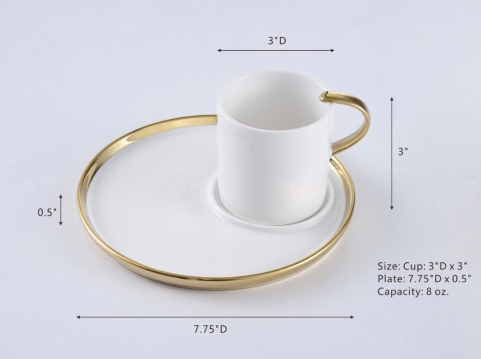 Capuccino Cup And Plate