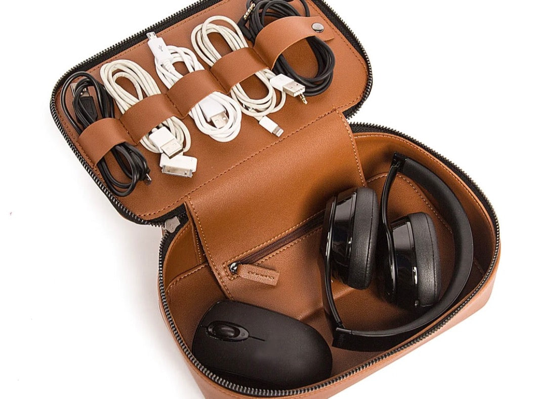 Tech Dopp Kit Brown