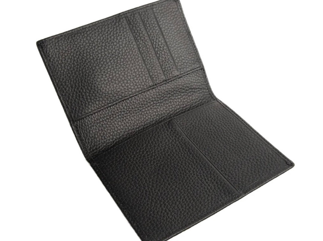 Stanford Genuine Leather Passport Holder Black