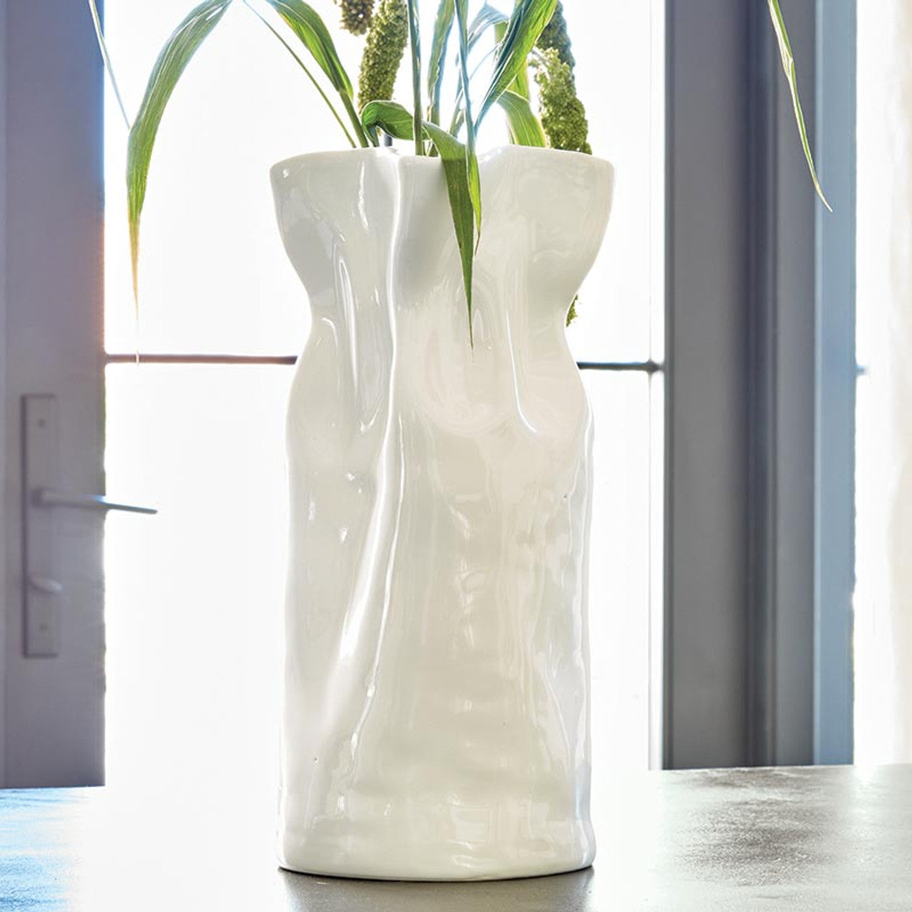 Cinched Ceramic Vases