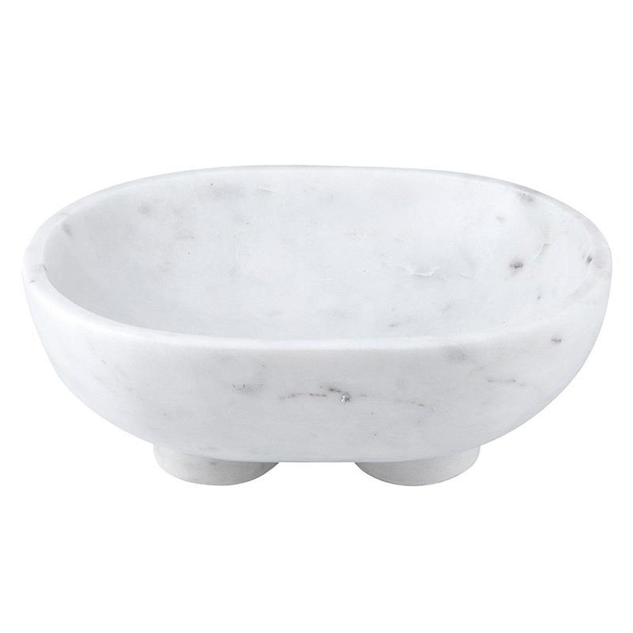 Large White Footed Bowl