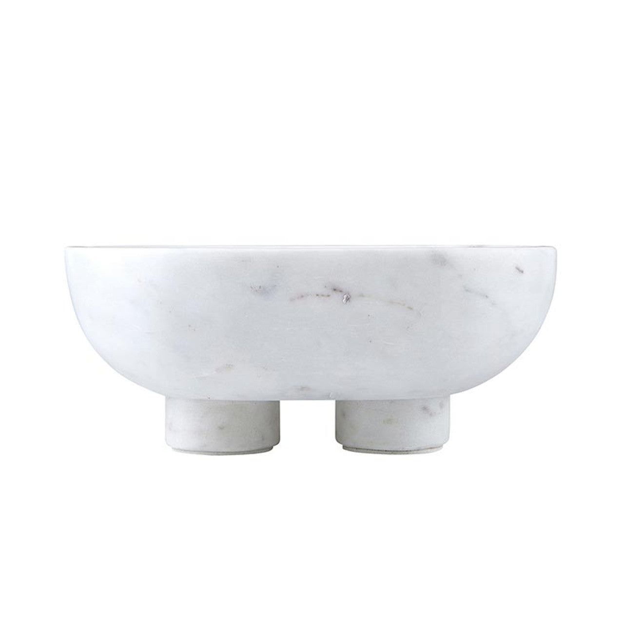 Large White Footed Bowl