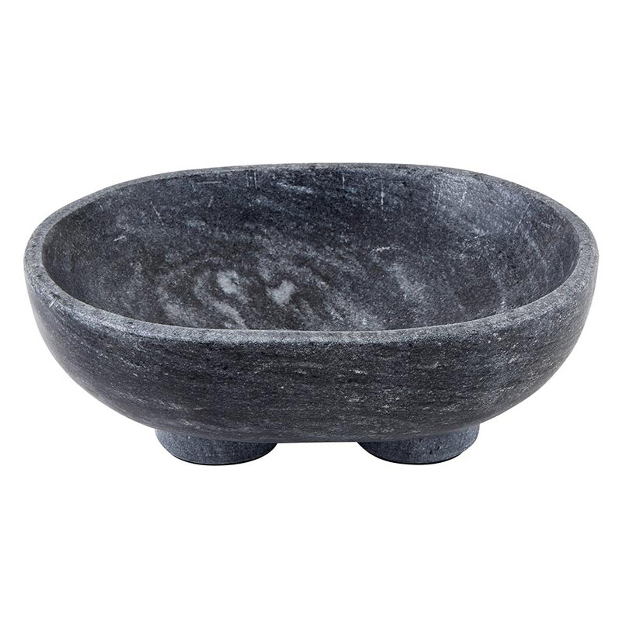 Large Charcoal Footed Bowl