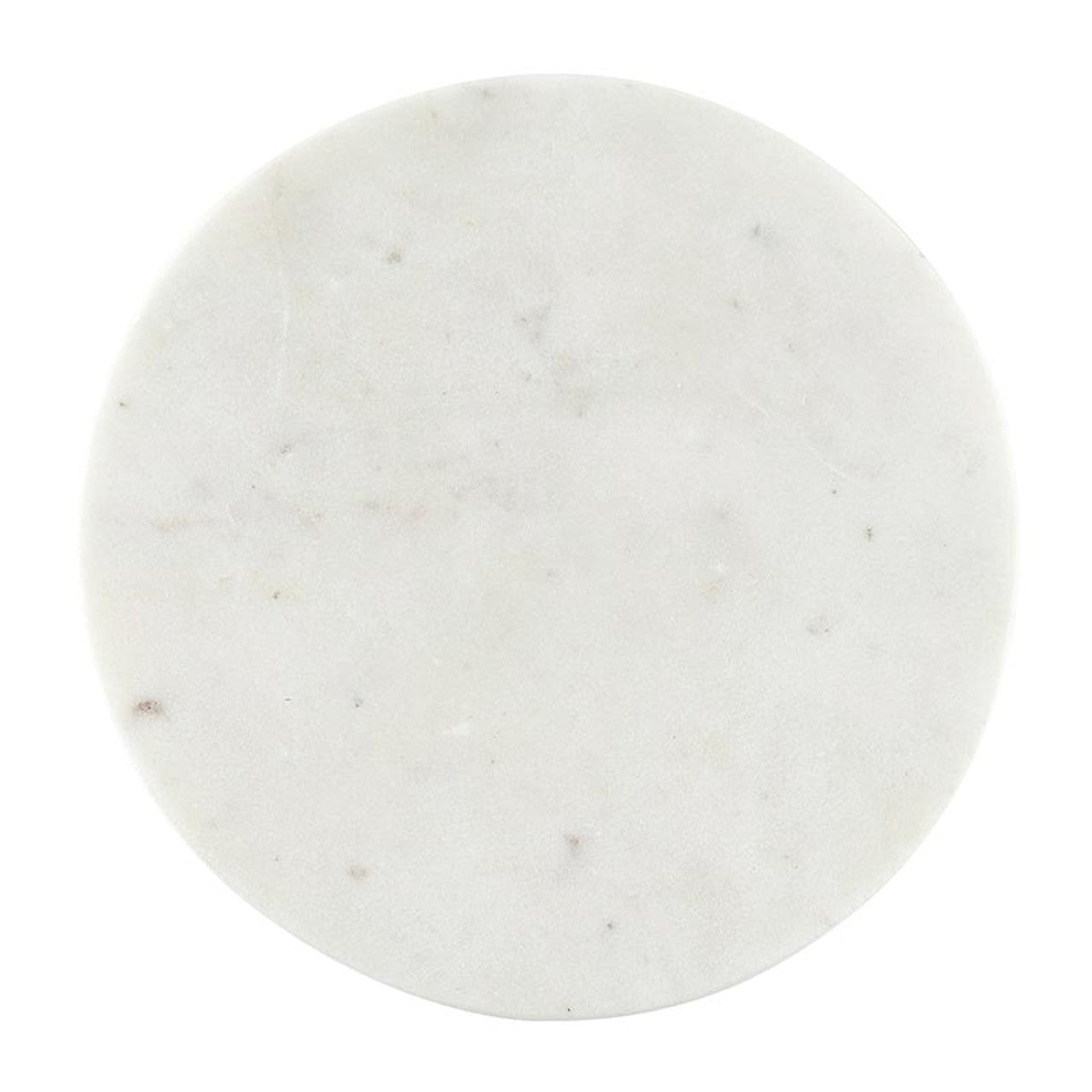 6" White Marble Footed Tray