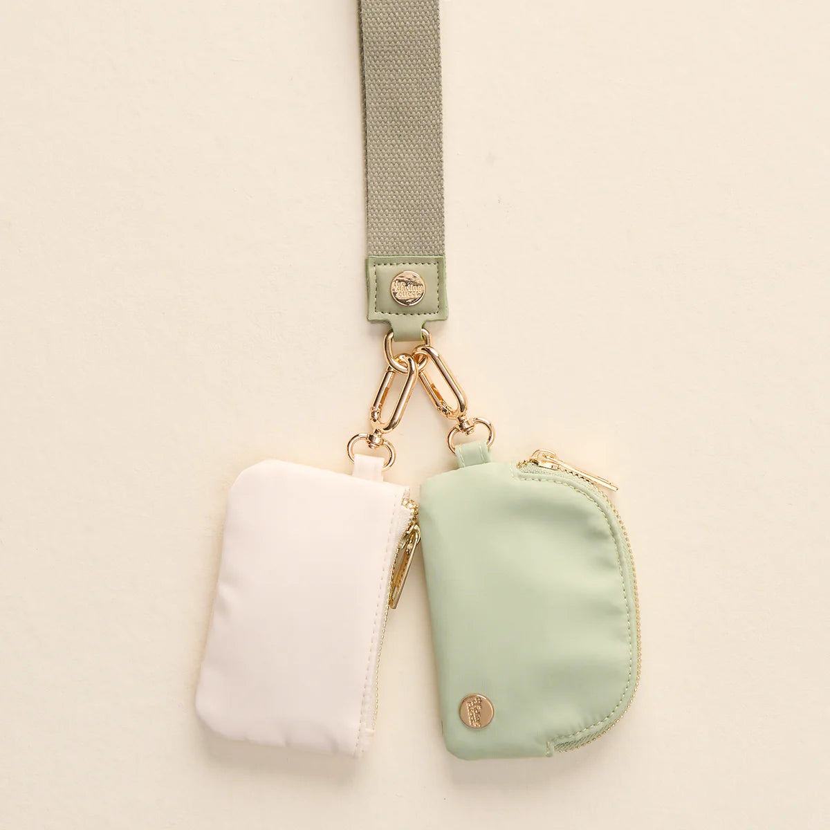Dynamic Duo Pouch Wristlet Sage
