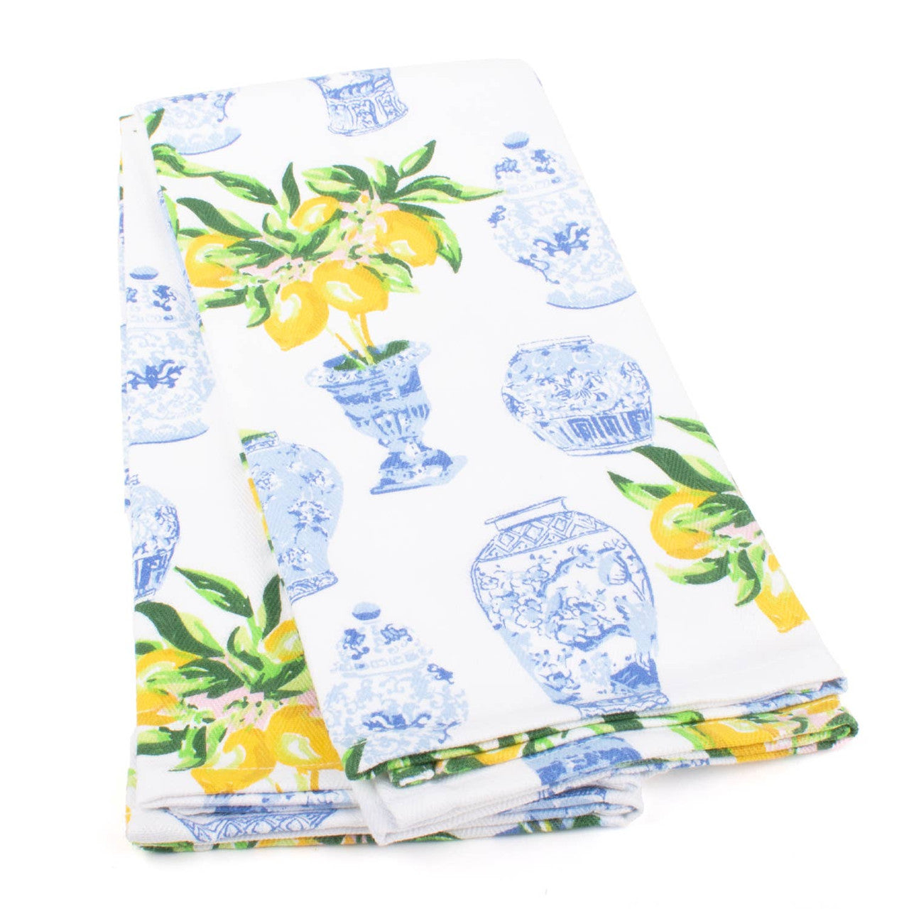 2Pc Kitchen Towel Set Lemon Ginger