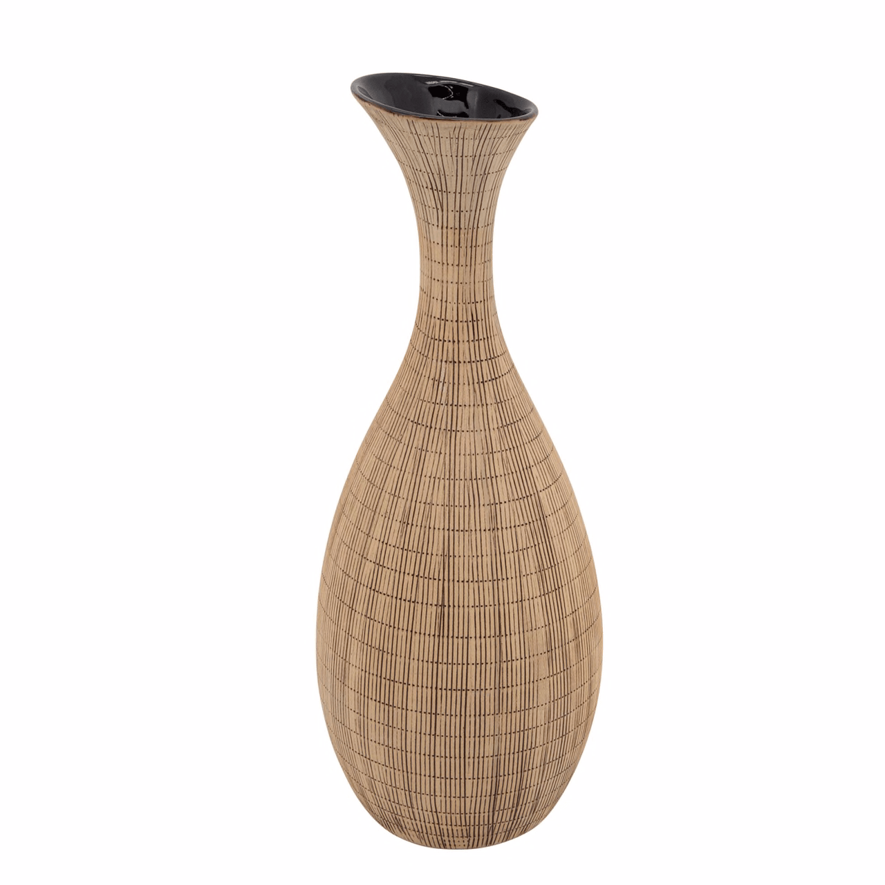 17" H Sorori Vase, Beige