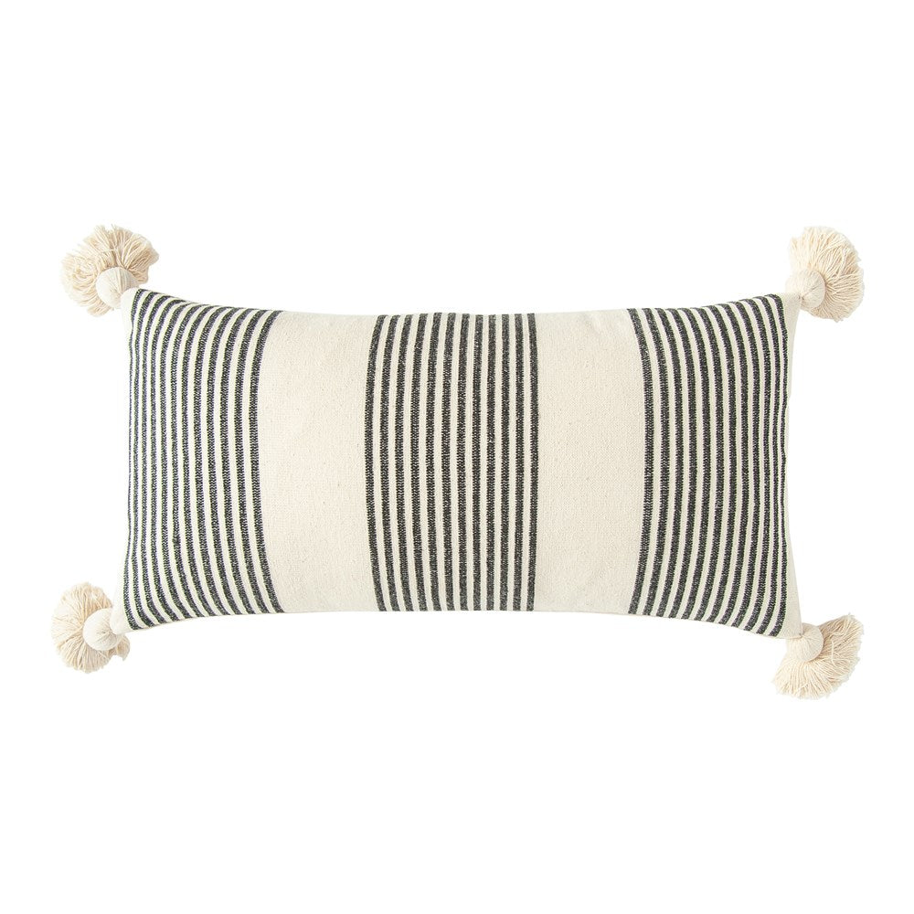 36"L x 16"W Cotton Lumbar Pillow