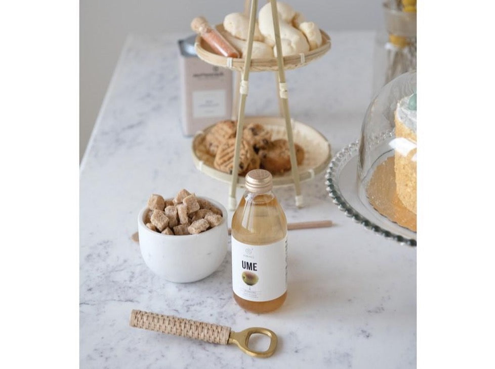 6"L Brass/Wood Bottle Opener