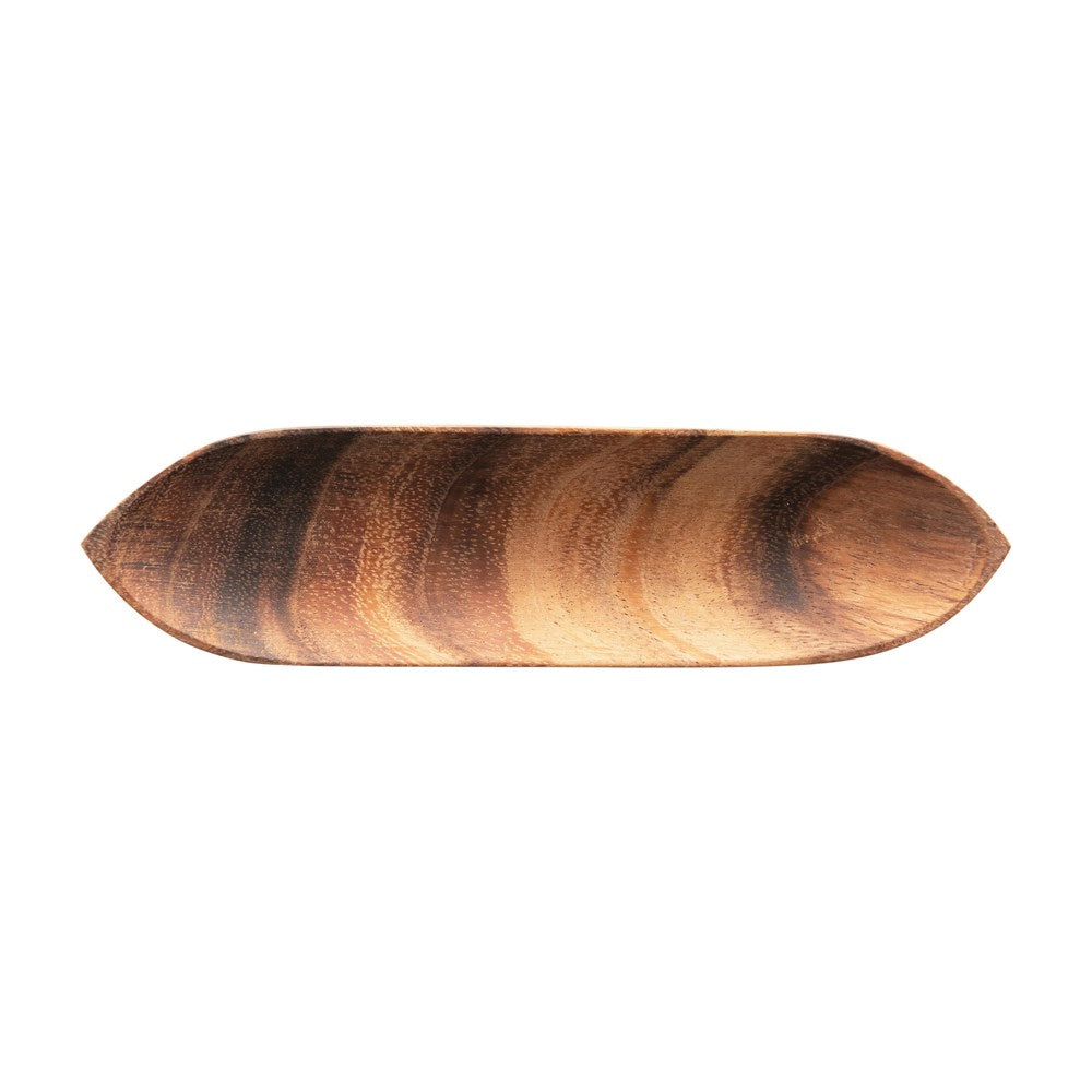 8"L x 2"W Acacia Wood Serving Tray