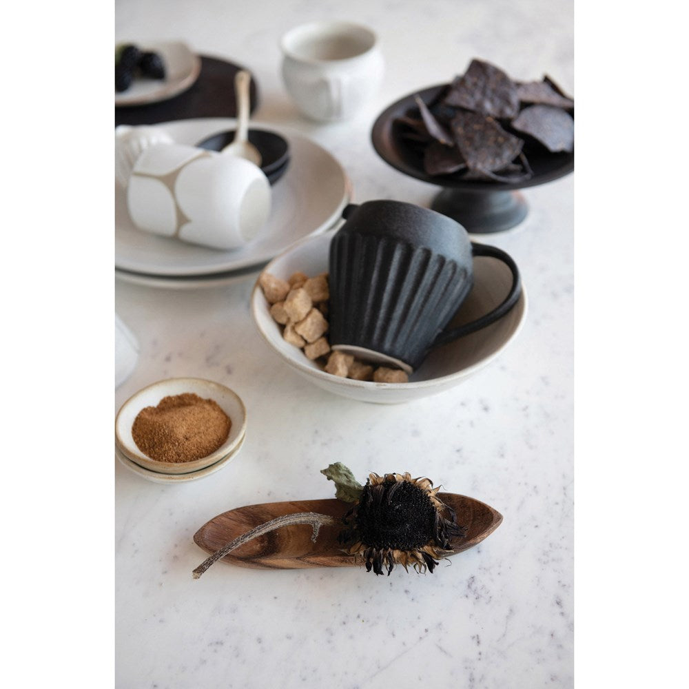 8"L x 2"W Acacia Wood Serving Tray