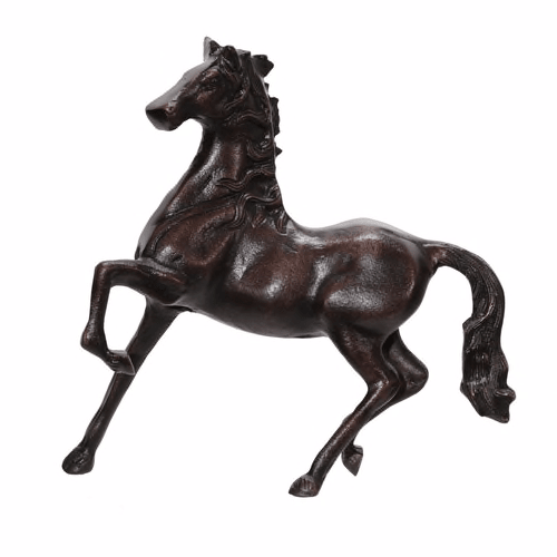 Aluminum 16" H Horse Sculpture, Copper