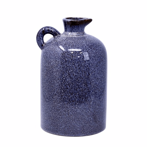 10" Ceramic Pitcher, Blue