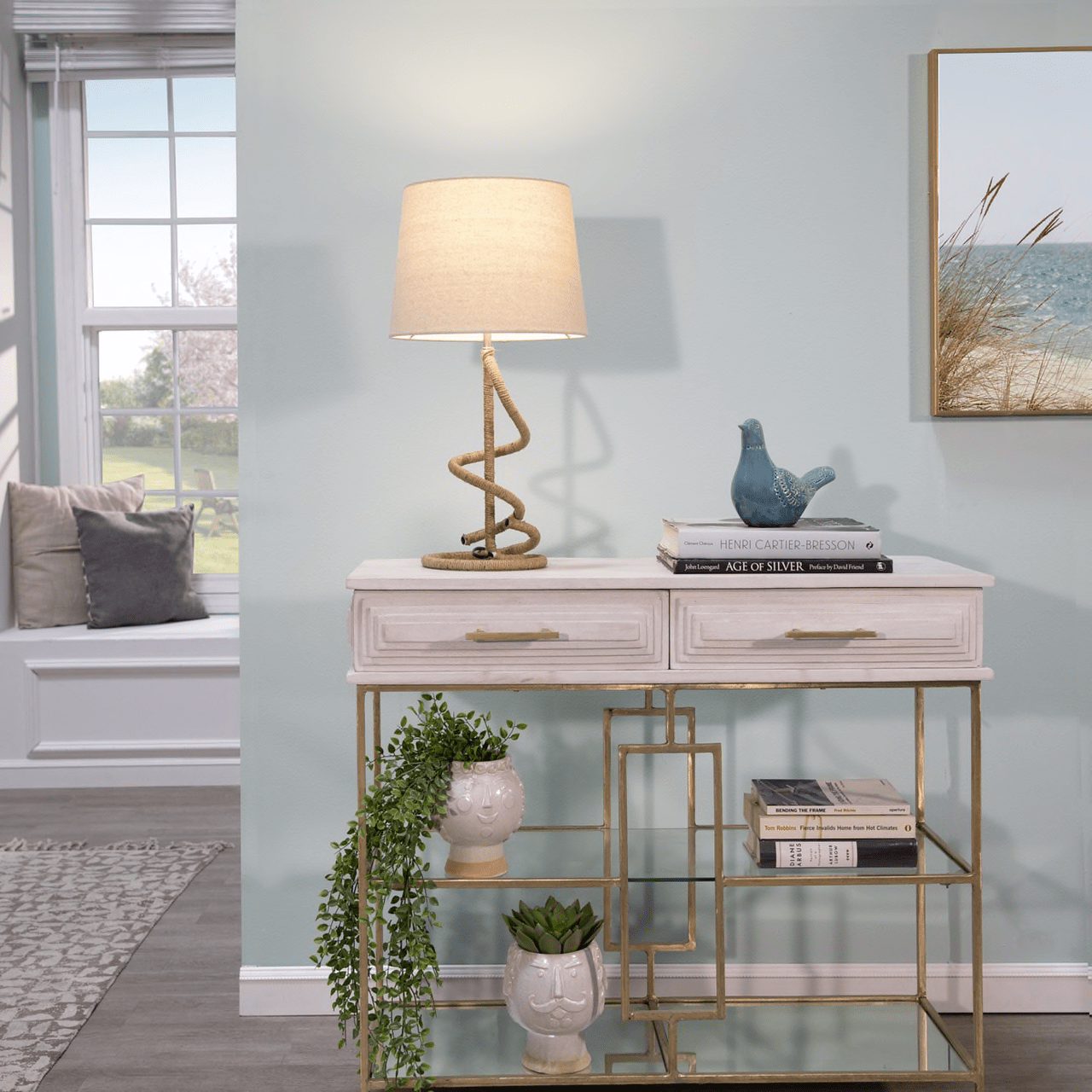 Ceramic Dove Figurine 8" Blue