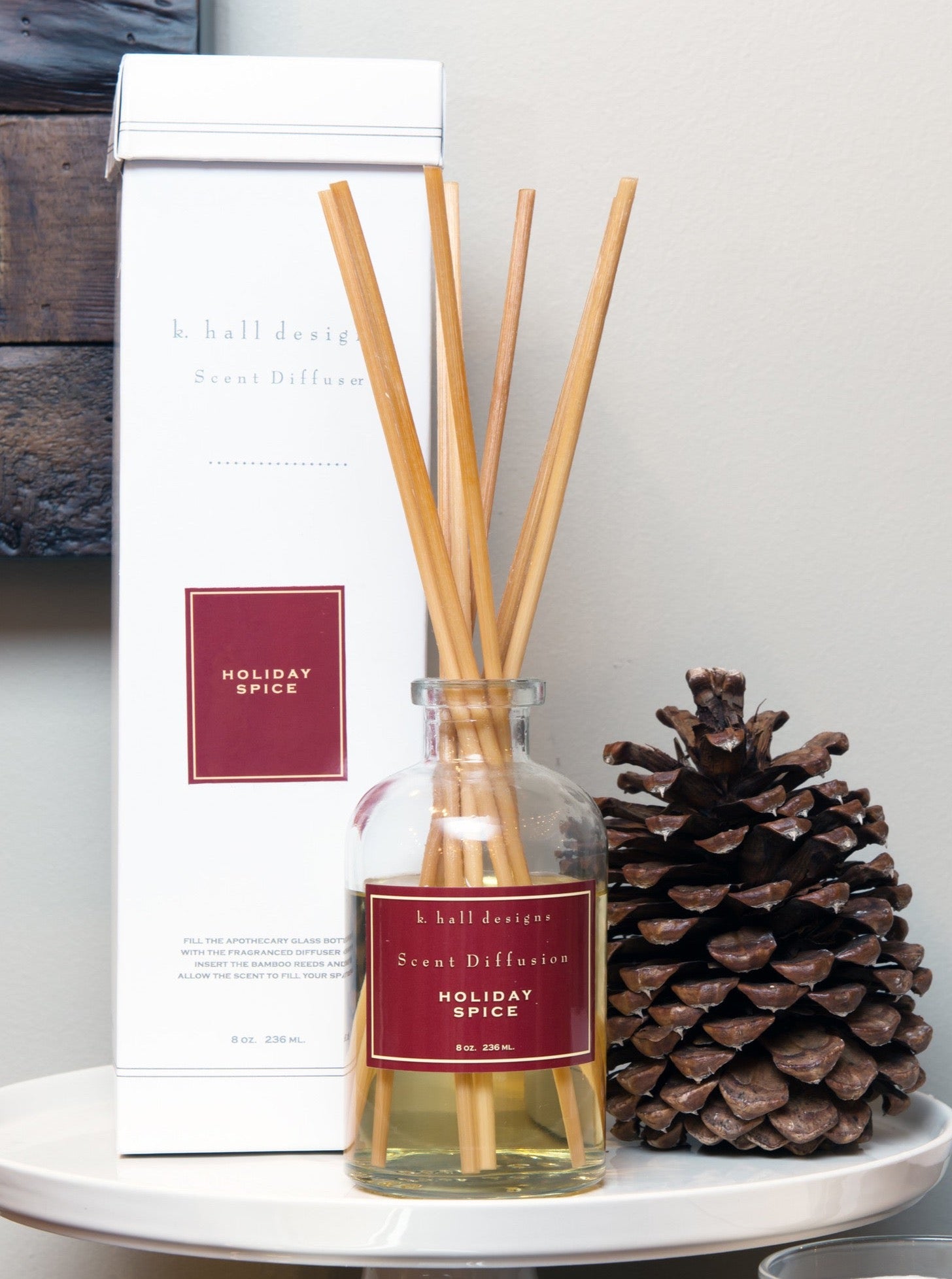 Boxed Diffuser Kit - Holiday Spice 8oz