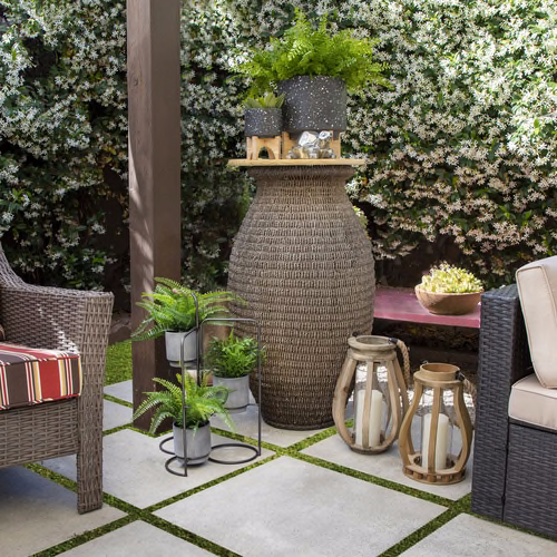 Wood 16" Lantern W/Glass,Brown