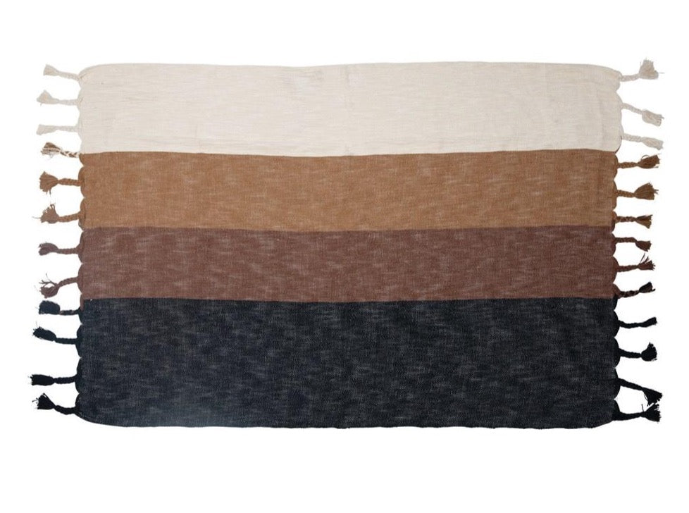 60"L x 50"W Woven Cotton Throw