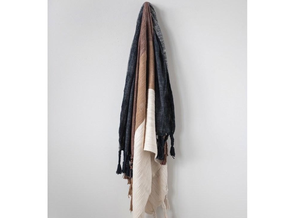 60"L x 50"W Woven Cotton Throw