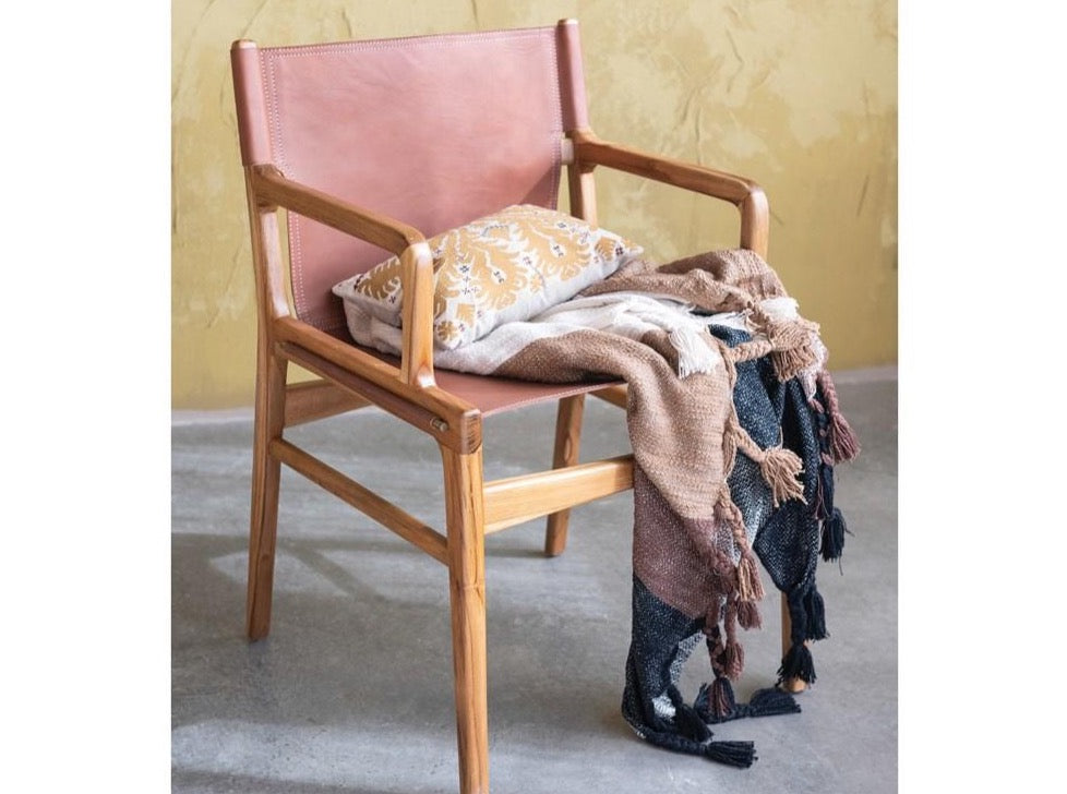 60"L x 50"W Woven Cotton Throw