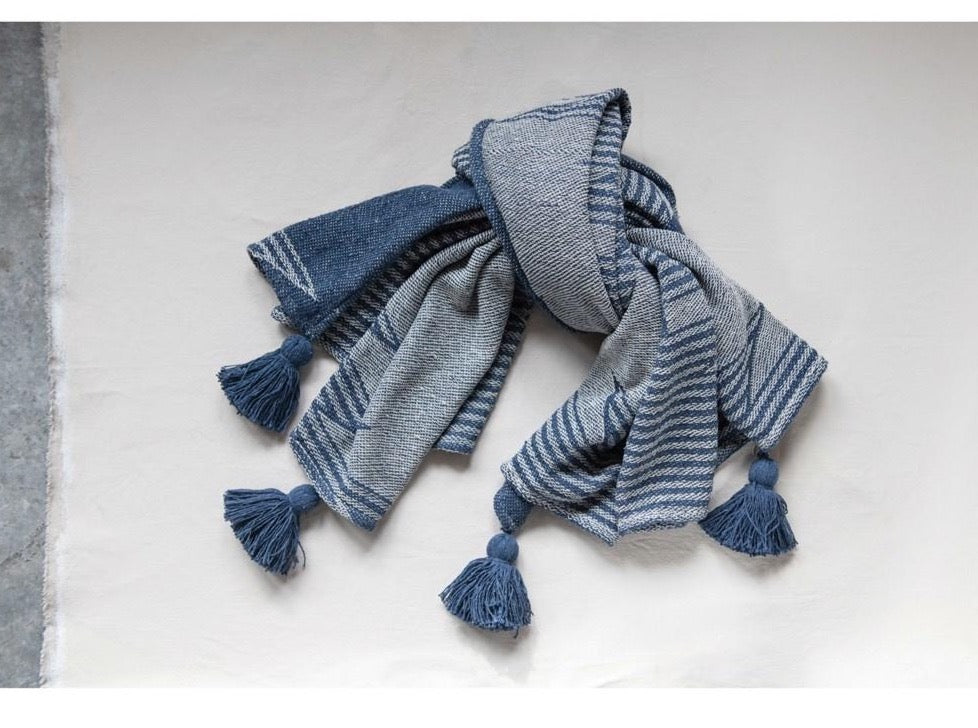 60"L x 50"W Woven Cotton Throw