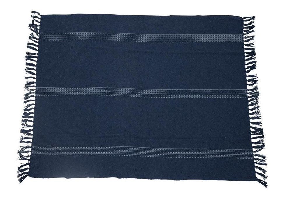 60"L x 50"W Woven Cotton Throw