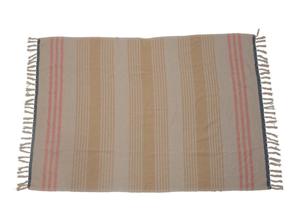 60"L x 50"W Woven Cotton Throw