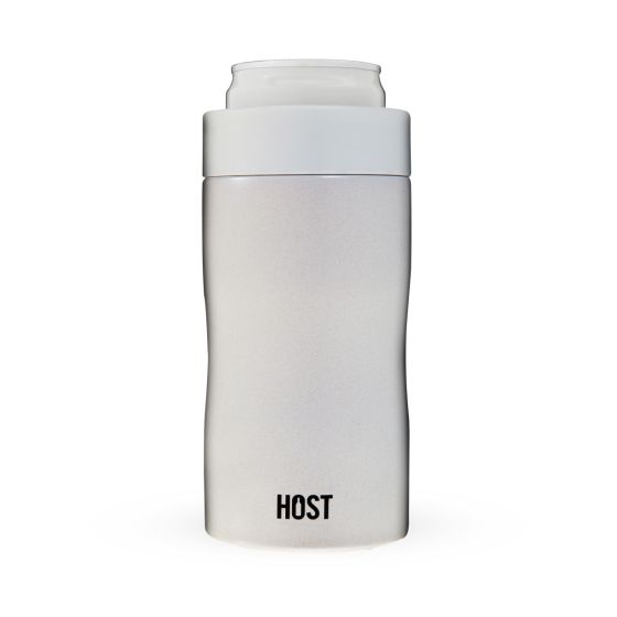Stay Chill Slim Can Cooler In Pearl White