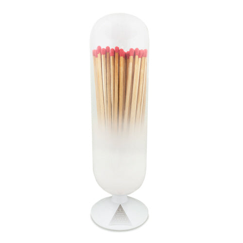 Fireplace Match Cloche Cloud Red Tips