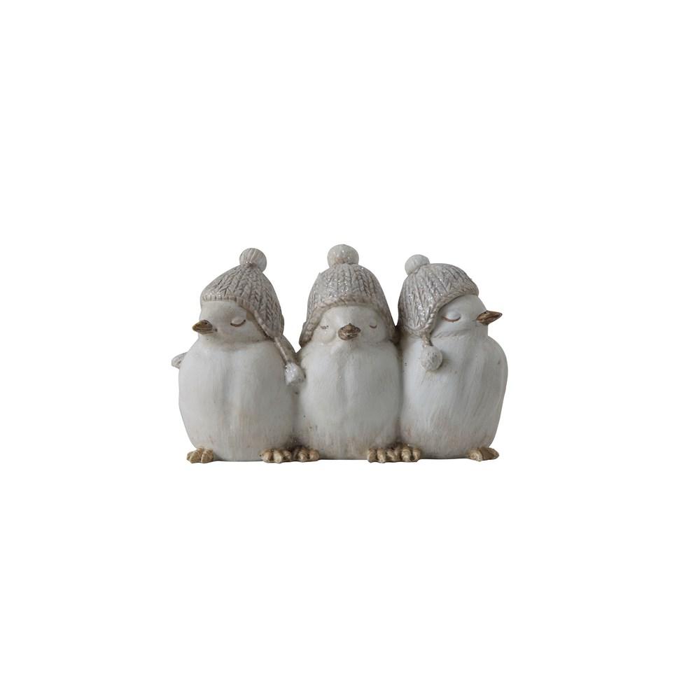 Resin Birds w/ Hats