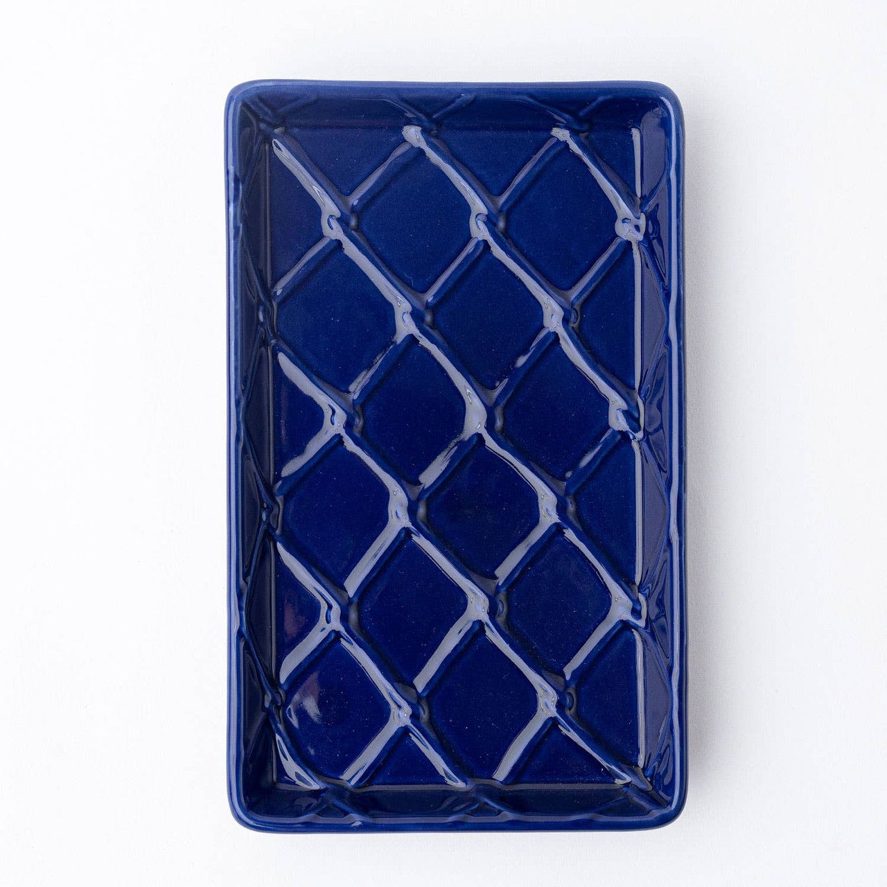 Txtd Guest Towel Tray Navy