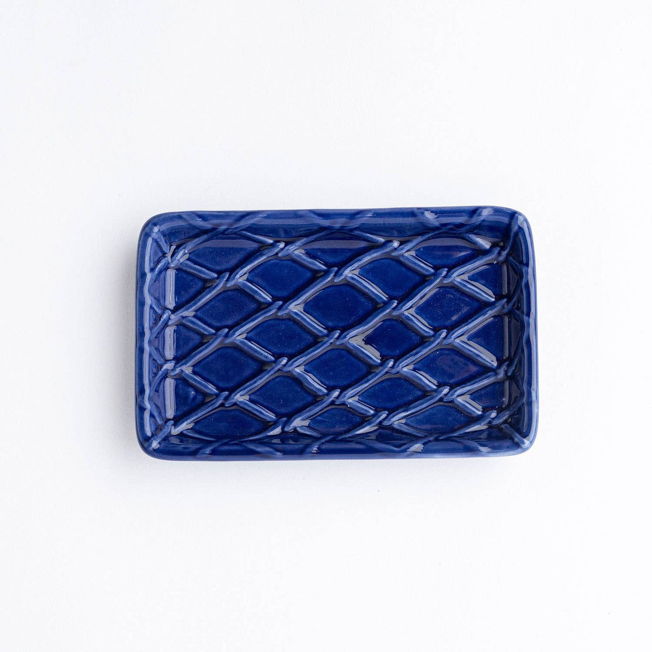Txtd Guest Towel Tray Navy