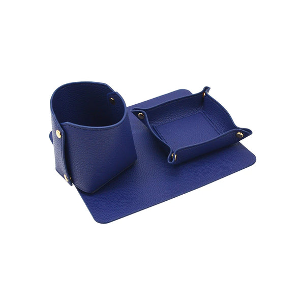 Leah 3pc Desk Set Navy