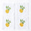 4Pc Embroidered Cocktail Napkin Set Orange Blossom
