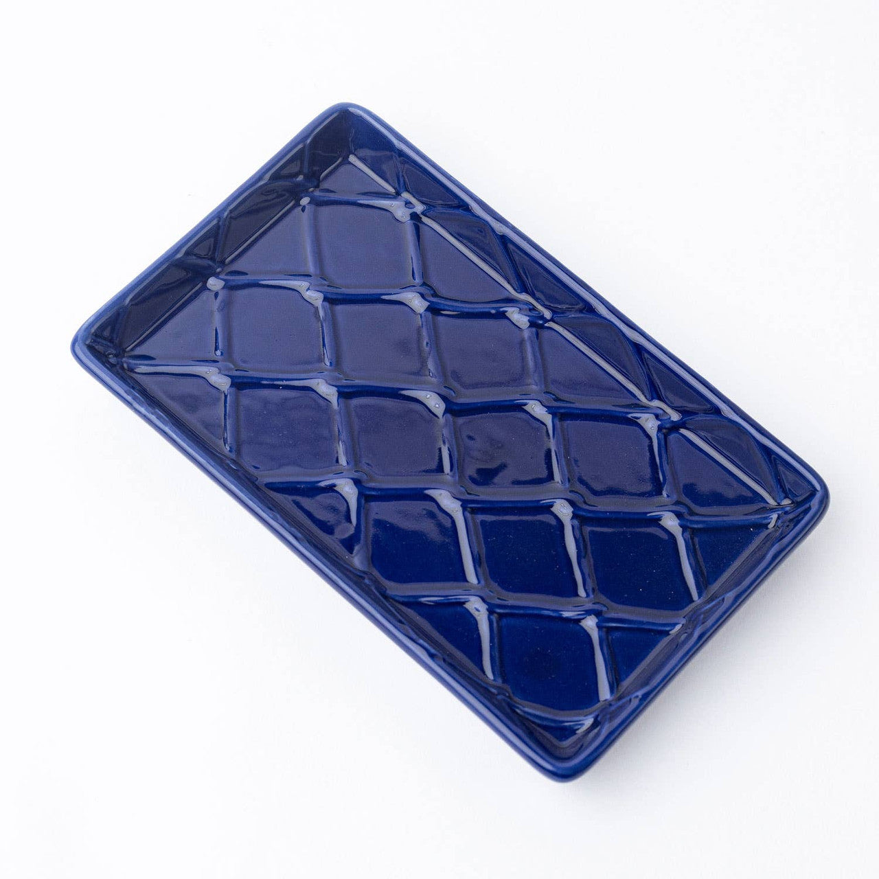 Txtd Guest Towel Tray Navy