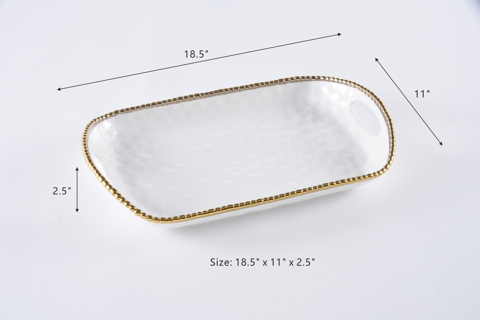 Rectangular Tray With Handles