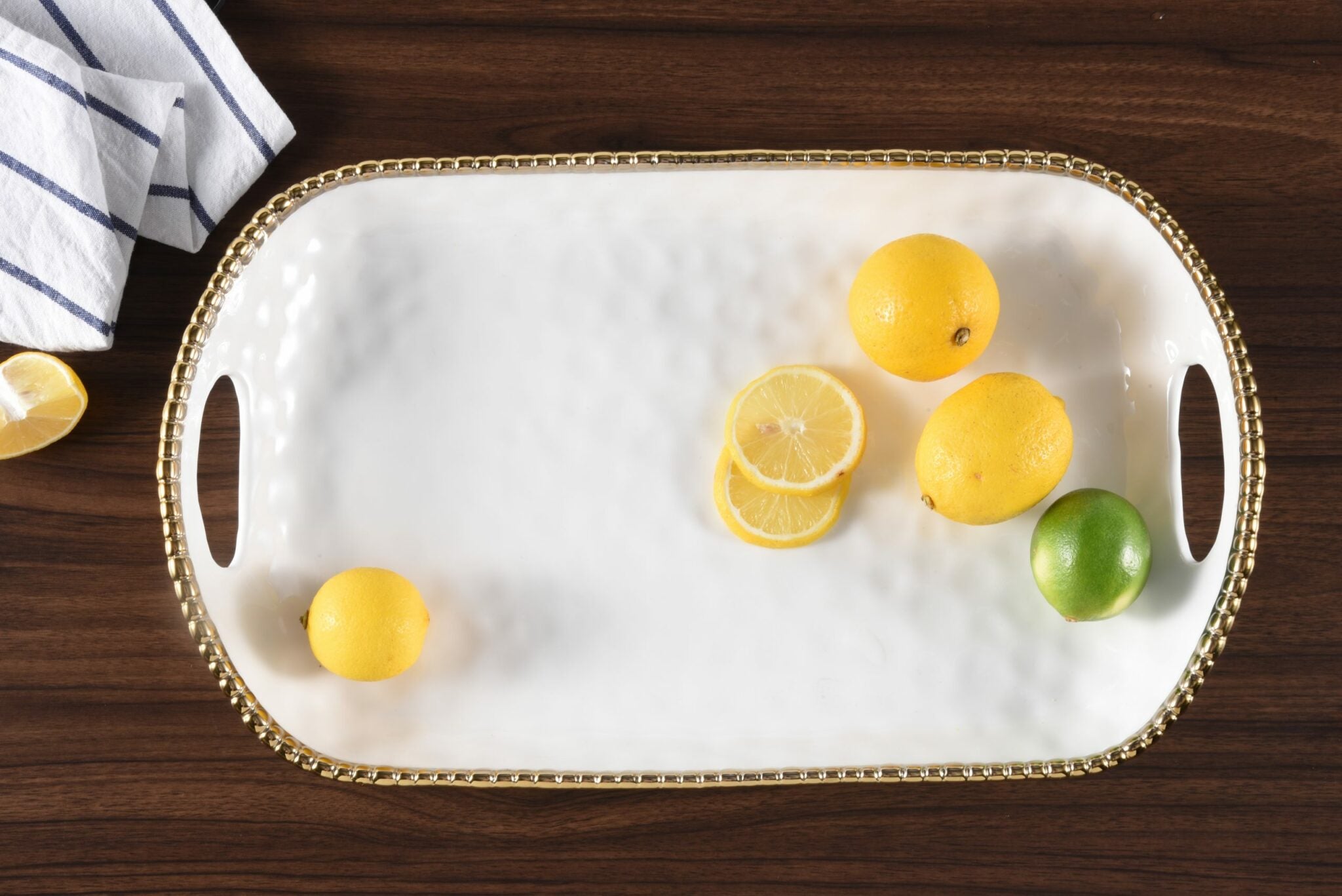 Rectangular Tray With Handles