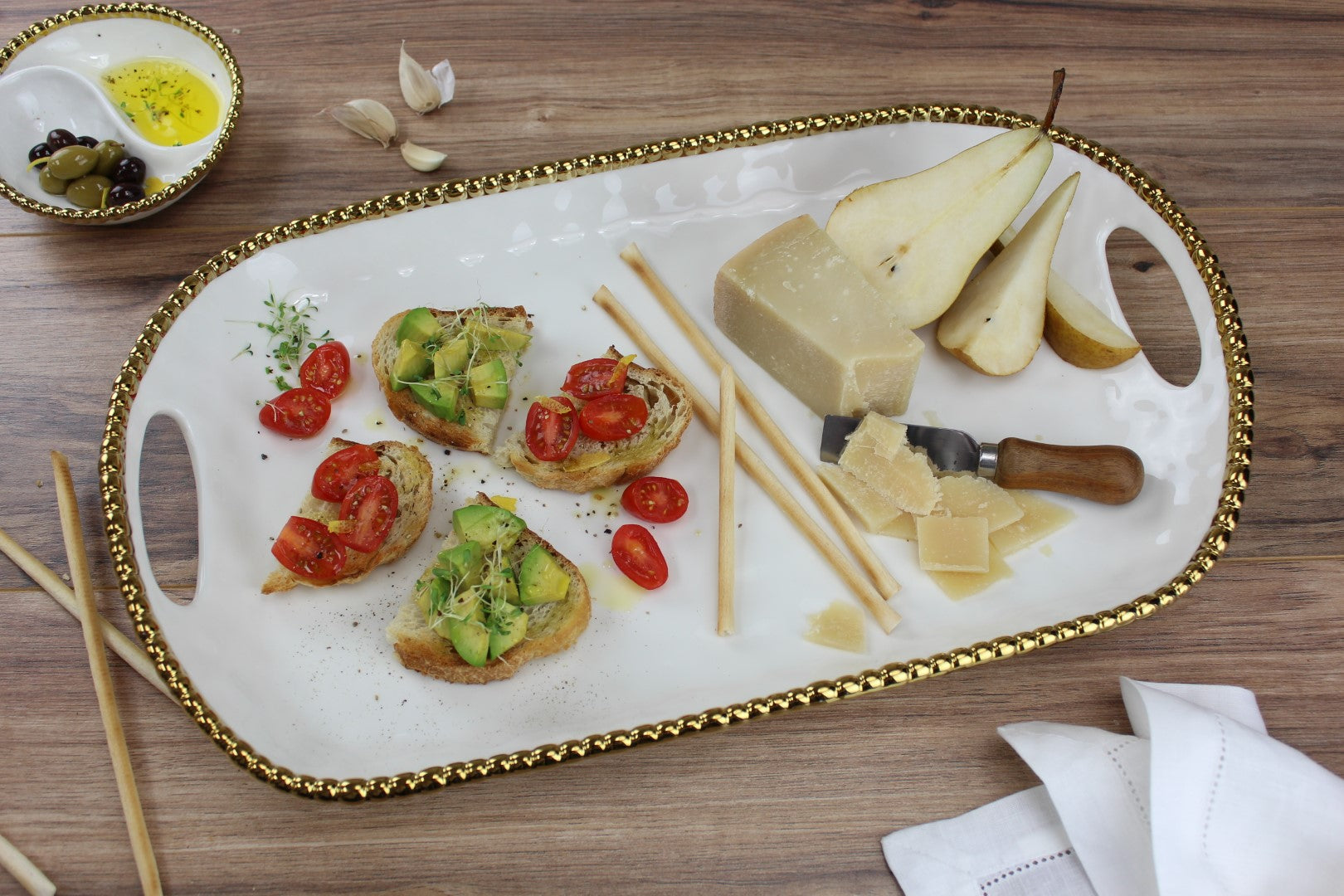 Rectangular Tray With Handles