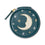 Vegan Leather Pill Case Teal Moon