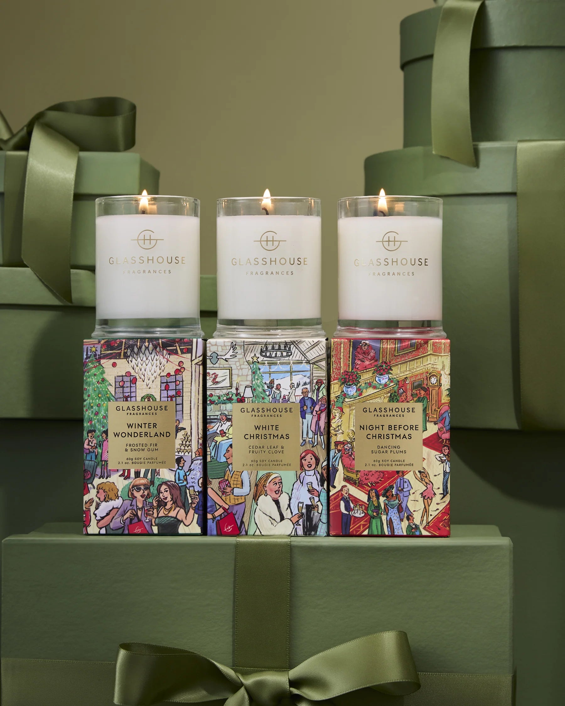 Christmas Candle - White Christmas Mini