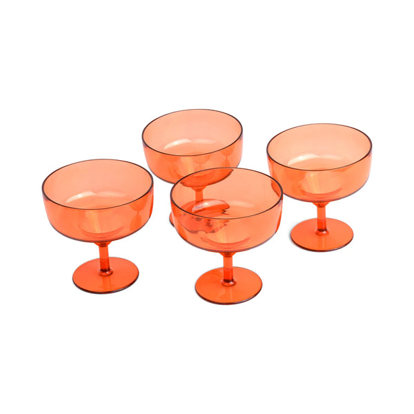The Rue Margarita Glass Set Of 4 Orange